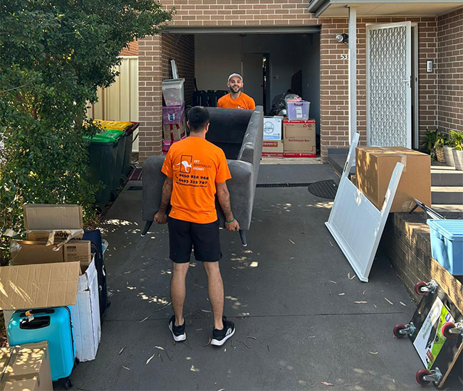Furniture removalist safely